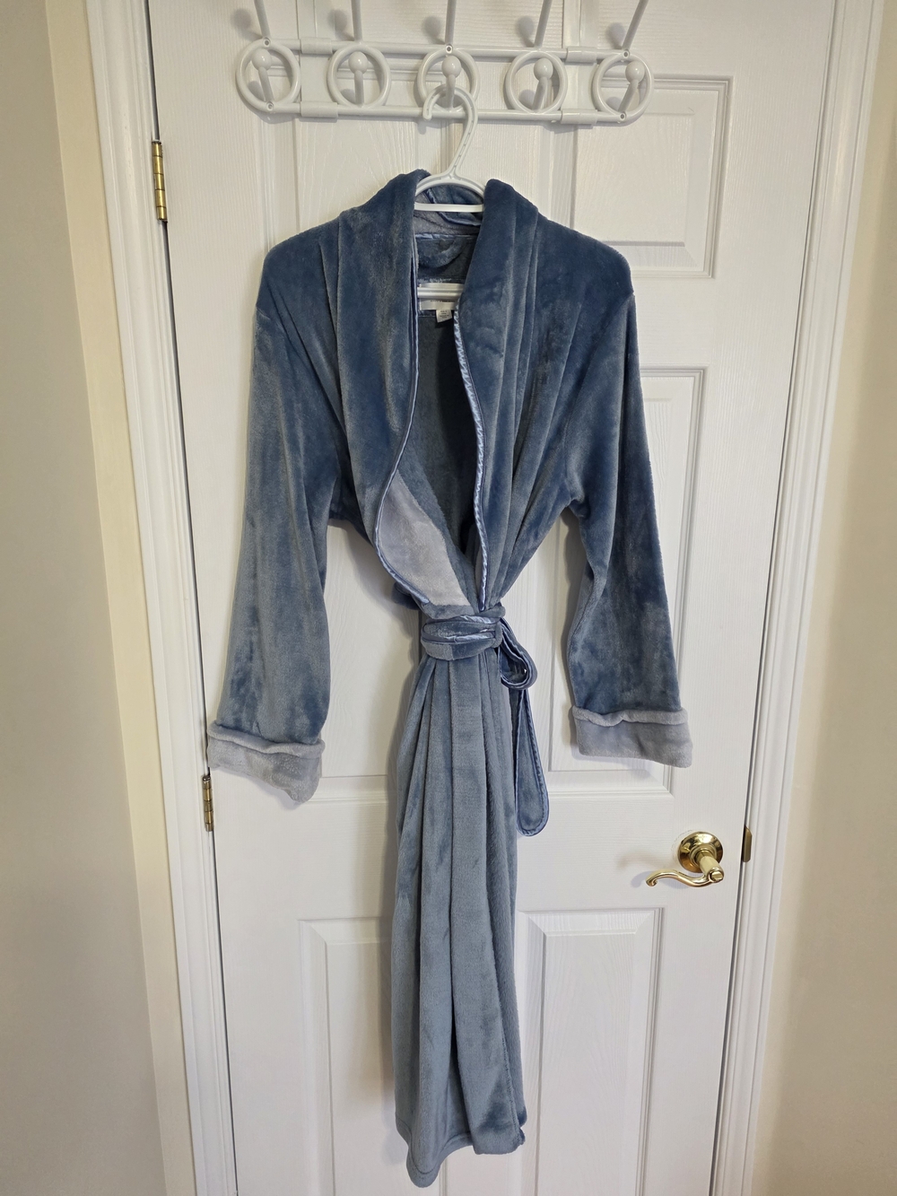 Plush Women's Robe - Blue- Carole Hochman